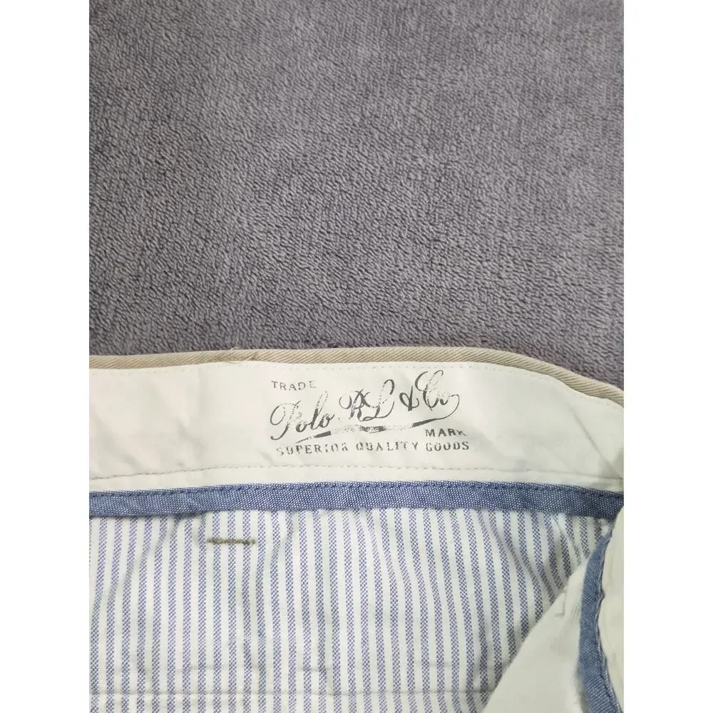 Polo Ralph Lauren Chino Pants Men’s Size 42Bx32 Classic Fit Khaki 100% Cotton